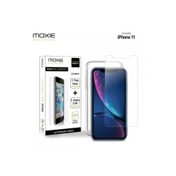 Coque et étui téléphone mobile Moxie Pack coque souple + verre trempé 2,5D pour iPhone 11