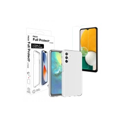 Coque et étui téléphone mobile Moxie Pack coque souple + verre trempé 2,5D pour Samsung Galaxy A13 4G