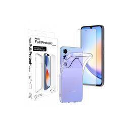 Coque et étui téléphone mobile Moxie PACK Coque + Verre trempe 2.5D pour Galaxy A14 4G / 5G