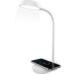 Chargeur pour téléphone mobile Bbc induction 15W + lampe de table Glo Blanche