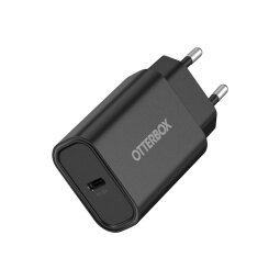 Chargeur pour téléphone mobile Otterbox Chargeur mural 30W, 1 port USB-C antichoc, Power Delivery, charge rapide pour Smartphone, tablettes, NOIR