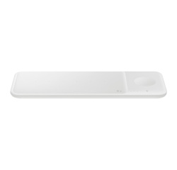 Chargeur pour téléphone mobile Samsung Pad Induction TRIO Watch, Charge Rapide 7,5W x2 (chargeur secteur inclus) Blanc