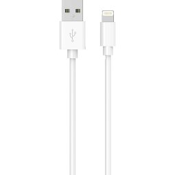 Chargeur pour téléphone mobile Wow Cable USB A Lightning MFI 2,4A 1M blanc