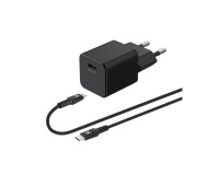 Chargeur pour téléphone mobile Wefix Chargeur secteur 20W + Cable USB-C 1m Noir