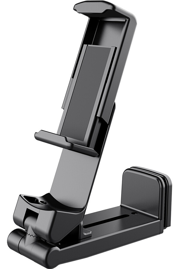 Support Pliable Portable Support Téléphone Bureau Cooper 360° - Base Métal Lourde, Rotation Totale, Ajustable En Hauteur - Noir Piano Support Smartphone Avec Base Métallique