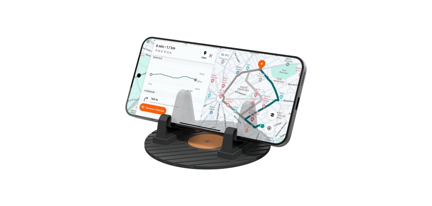 Support pour téléphone mobile Casr Support smartphone universel antiderapant noir