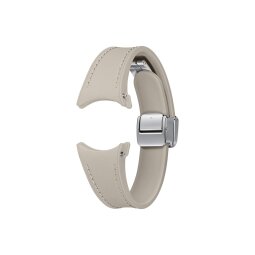 Accessoires bracelet et montre connectée Samsung Bracelet Simili cuir S/M 115mm G Watch 6 Taupe