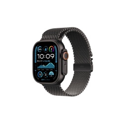 Apple watch Apple Watch Ultra 2 GPS + Cellular 49mm Boîtier en Titane Noir avec Bracelet Milanais Titane Noir - M version 2024
