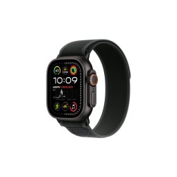 Apple watch Apple Apple Watch Ultra 2 GPS + Cellular 49mm Boîtier en Titane Noir avec Boucle Trail Noir - S/M