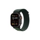 Apple watch Apple Watch Ultra 2 GPS + Cellular 49mm Boîtier en Titane Noir avec Boucle Alpine Vert Foncé - Small version 2024