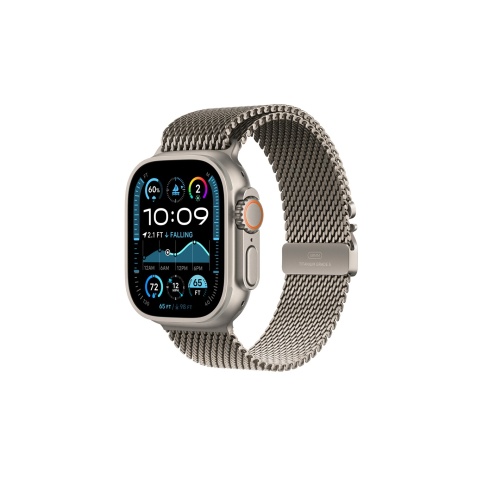 Apple watch Apple Watch Ultra 2 GPS + Cellular 49mm Boîtier en Titane Naturel avec Bracelet Milanais Titane Naturel - M version 2024