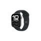 Apple watch Apple Apple Watch Series 10 GPS 42mm Boîtier en Aluminium Noir de Jais avec Bracelet Sport Noir - M/L