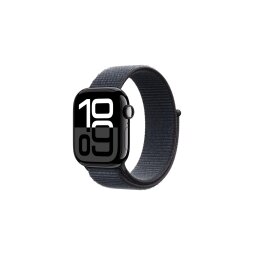 Apple watch Apple Apple Watch Series 10 GPS + Cellular 42mm Boîtier en Aluminium Noir de Jais avec Boucle Sport Encre Violette