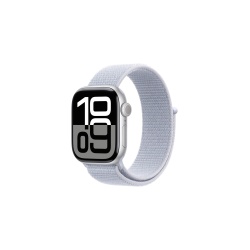 Apple watch Apple Apple Watch Series 10 GPS 42mm Boîtier en Aluminium Argent avec Boucle Sport Nuée bleue