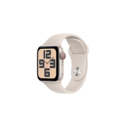Apple watch Apple Watch SE GPS + Cellular 44mm Boîtier en Aluminium Lumière Stellaire avec Bracelet Sport Lumière Stellaire - S/M version 2024