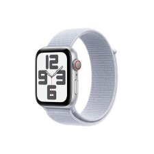 Apple watch Apple Apple Watch SE GPS + Cellular 44mm Boîtier en Aluminium Argent avec Boucle Sport Nuée bleue