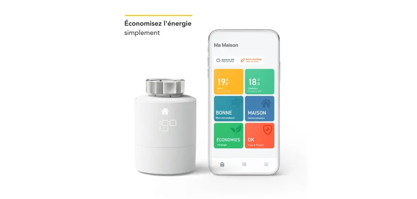 Thermostat connecté Tado Tete Thermostatique connectee et Intelligente Kit de demarrage V3+