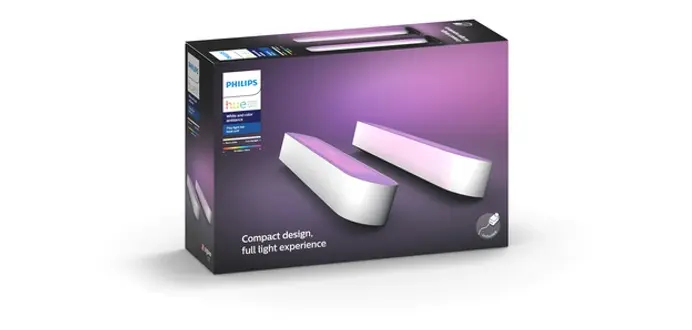 Lampe connectée Philips Hue Hue Play Pack x2 - Blanc