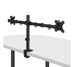 Lindy Support d'écran double fixe et ajustable - Noir