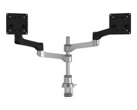 R-Go Tools Brazo de monitor R-Go Zepher Dual, para dos monitores, ajustable, capacidad de carga de 0- 8 kg, 100% circular, negro