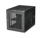 StarTech.com Armadio Rack 19" 12U a 4 Montanti, Server Rack 19 pollici Mobile con Ripiano 1U e pannelli laterali romovibili con serratura. Rack Dati con Profondità Regolabile