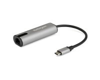 StarTech.com Adaptateur 2.5GbE USB C vers Ethernet NBASE-T NIC - Réseau Multi-Vitesse USB 3.0 Type C 2.5/1 Gigabit/100 Mbps/Portable USB 3.1 vers RJ45/LAN Compatible TB3/MacBook Pro Surface