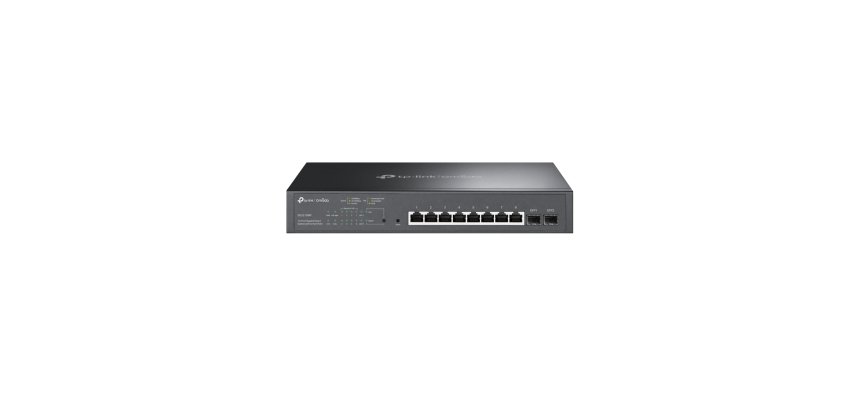 TP-Link Omada TL-SG2210MP Géré L2/L2+ Gigabit Ethernet (10/100/1000) Connexion Ethernet, supportant l'alimentation via ce port (PoE) 1U Noir