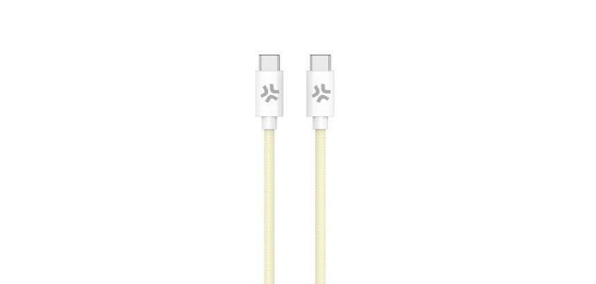 Celly USBCUSBCCOTTYL cable USB 1,5 m USB C Blanco, Amarillo