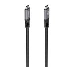 AISENS Cable USB 3.2 Gen1 Aluminio 5Gbps 4K@60Hz 3A 60W E-Mark, Tipo USB-C/M-USB-C/M, Negro, 10M