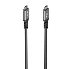 AISENS Cable USB 3.2 Gen1 Aluminio 5Gbps 4K@60Hz 3A 60W E-Mark, Tipo USB-C/M-USB-C/M, Negro, 10M