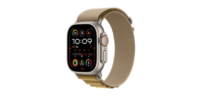 Apple Watch Ultra 2 OLED 49 mm Numérique 410 x 502 pixels Écran tactile 4G Titane GPS (satellite)