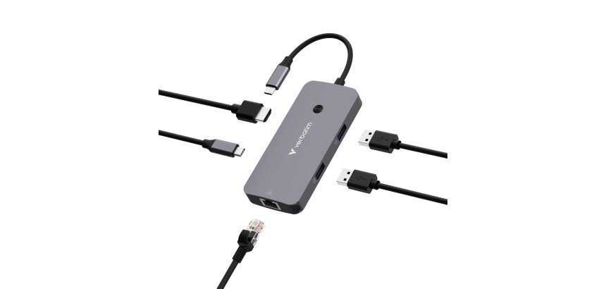 Verbatim CMH-05 USB Type-C 5000 Mbit/s Argent