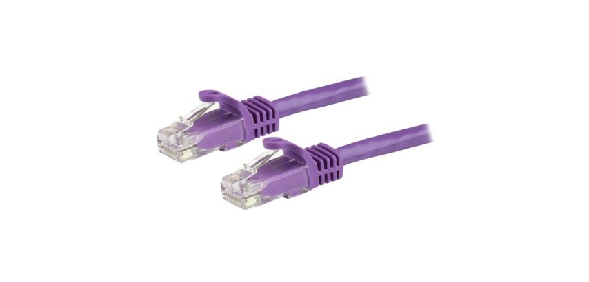 StarTech.com Cavo patch CAT6 1,5 m - Filo di rame al 100% - Connettore antistrappo - Viola Erica