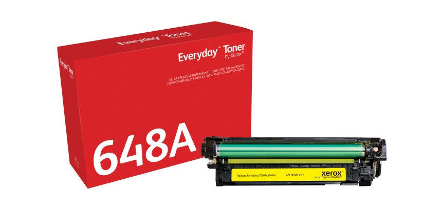 Toner Everyday™ _OEM_NAME_ Jaune de Xerox compatible avec HP 648A (CE262A), Capacité standard