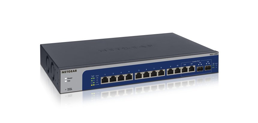 NETGEAR XS512EM Géré L2 10G Ethernet (100/1000/10000) 1U Bleu, Gris