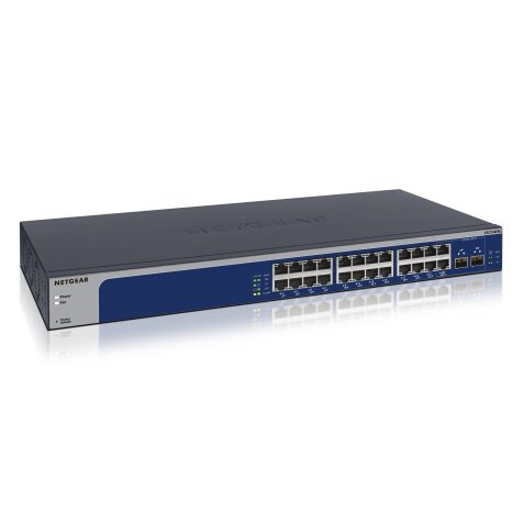 NETGEAR XS724EM Gestionado L2 10G Ethernet (100/1000/10000) 1U Azul, Gris