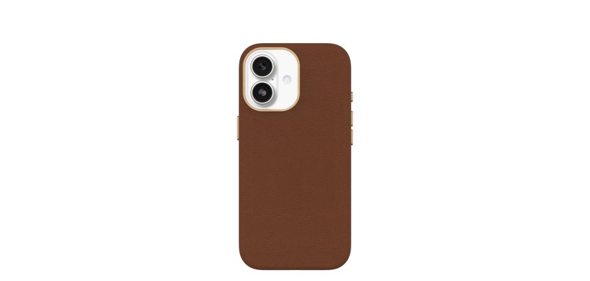 OtterBox Symmetry Cactus Leather Series pour Apple iPhone 17, Desert Saddle