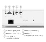 BenQ TK710 Standard throw projector 3200 ANSI lumens DLP UHD 4K (3840x2160) 3D Black, White