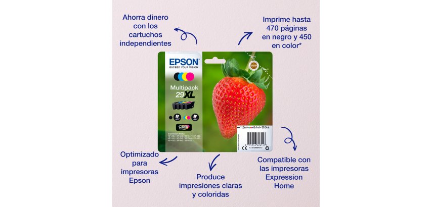 Epson 29 / C13T29834012 Cartucho original magenta de capacidad estándar (180 páginas)