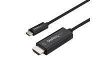 StarTech.com Cable de 3m USB C a HDMI - Cable Adaptador de Vídeo USB Tipo C a HDMI 2.0 4K de 60Hz - Compatible con Thunderbolt 3 - Portátil a Monitor HDMI - Modo Alt DP 1.2 HBR2 - Negro