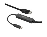 StarTech.com Cable 3m USB C a DisplayPort 1.2 de 4K a 60Hz - Adaptador Convertidor USB Tipo C a DisplayPort - HBR2 - Conversor USBC con Modo Alt - Compatible con Thunderbolt 3 - Negro