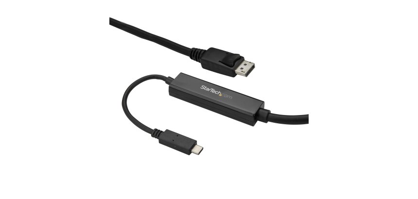 StarTech.com Câble adaptateur USB-C vers DisplayPort 4K 60 Hz de 3 m - Noir