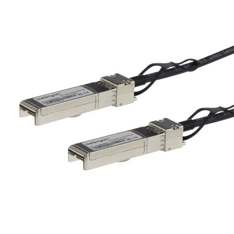 StarTech.com Cable de 3m Twinax Direct Attach SFP+ a SFP+ - 10G Compatible con MSA sin Codificar - DAC de Cobre SFP+ de 10 GbE - Módulo Transceptor Pasivo de Bajo Poder de 10 Gbps