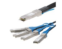 StarTech.com Câble QSFP+ vers 4x SFP+ à connexion directe conforme à MSA - Cordon DAC Twinax de 3 m