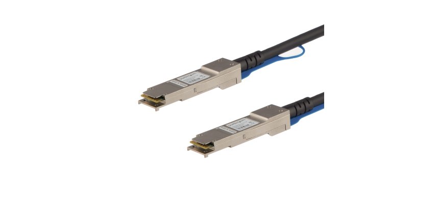 StarTech.com Câble de Connexion Directe Twinax de 1m QSFP+ vers QSFP+ Compatible Cisco QSFP-H40G-CU1M, 40 GbE QSFP+ DAC en Cuivre, Module Transmetteur Passif 40 Gbps DAC Firepower C9200 C9400