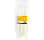 StarTech.com Colliers de Serrage Réutilisables 25 cm Blancs - Largeur 7 mm - Diam. faisceau 65 mm - Résistance traction 22 kg - Colson nylon détachable - Intérieur/extérieur - Homologués 94V-2/UL - 100 pcs