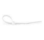 StarTech.com Fascetta Fermacavi da 10cm - Fascetta in Plastica Stringicavo Larga 2mm, Diametro del Fascio 22mm, Resistenza alla Trazione 8kg - Autobloccante - 94V-2/UL - Confezione da 100 pezzi - Bianca