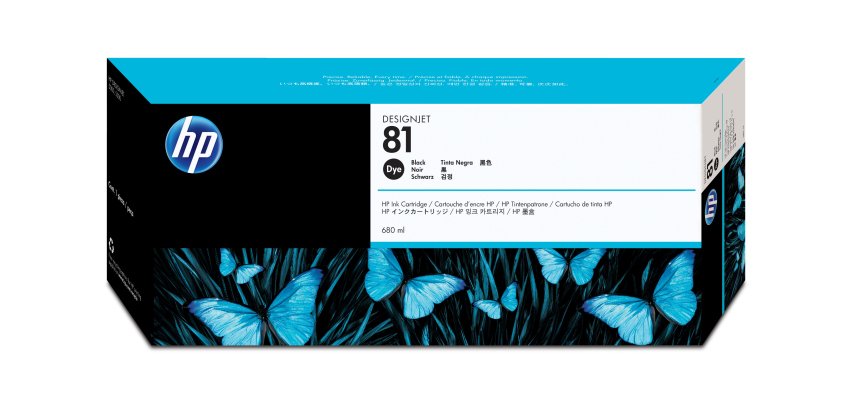 HP 81 cartouche d'encre noir 680 ml