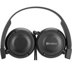 Sandberg Saver MiniJack HeadPhoneTravel Hoofdtelefoons Bedraad Hoofdband Reizen Zwart