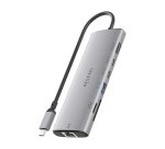 AISENS USB-C Dock 7 en 1, USB-C a 1xHDMI, 1xRJ45, 1xUSB-A 10G, 2xUSB-C 10G, 1xSD, 1xMicroSD, Gris, 20cm